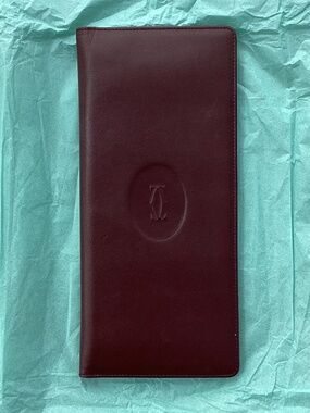 ‘Must de Cartier’ Burgundy Long Bi-Fold Wallet